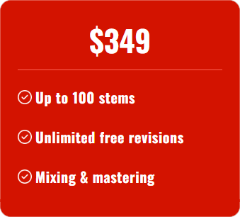 Mixing & Mastering (Up to 100 stems)
